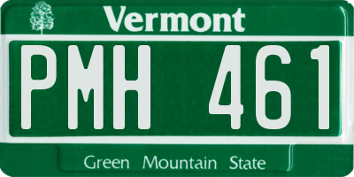 VT license plate PMH461