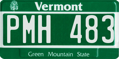 VT license plate PMH483