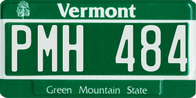 VT license plate PMH484