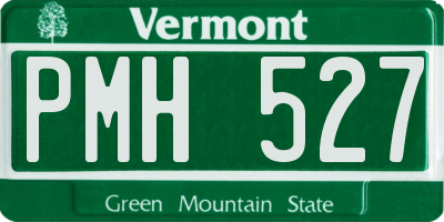 VT license plate PMH527