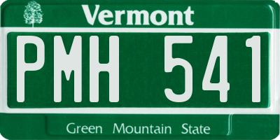 VT license plate PMH541
