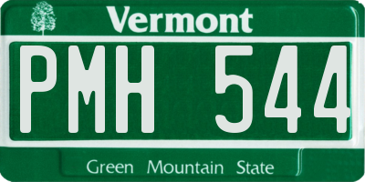 VT license plate PMH544