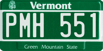 VT license plate PMH551