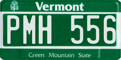 VT license plate PMH556