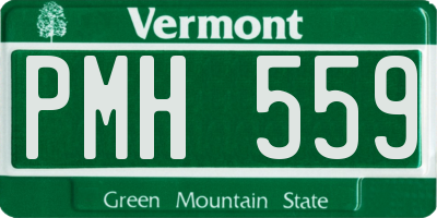 VT license plate PMH559