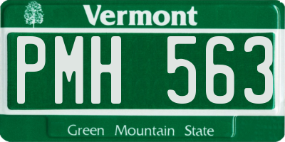 VT license plate PMH563