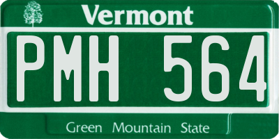 VT license plate PMH564