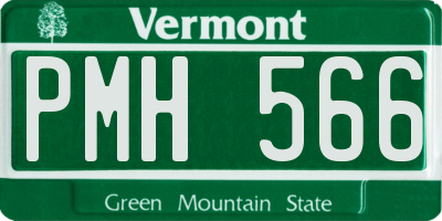 VT license plate PMH566