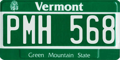 VT license plate PMH568