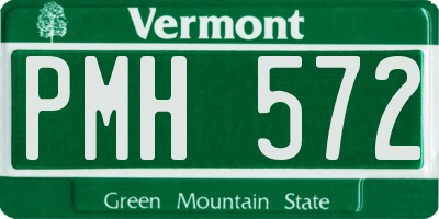 VT license plate PMH572