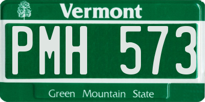 VT license plate PMH573
