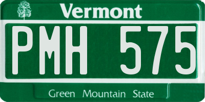 VT license plate PMH575