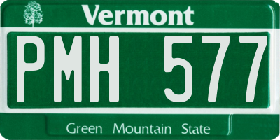 VT license plate PMH577