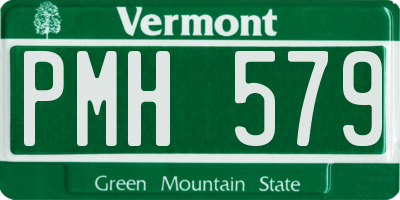 VT license plate PMH579