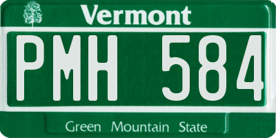 VT license plate PMH584