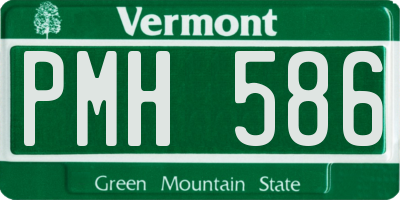 VT license plate PMH586