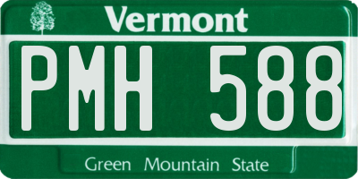 VT license plate PMH588