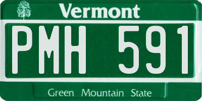 VT license plate PMH591