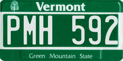 VT license plate PMH592