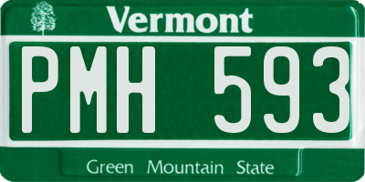 VT license plate PMH593