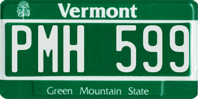 VT license plate PMH599
