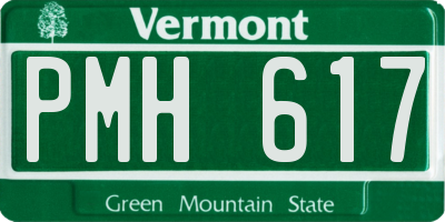 VT license plate PMH617