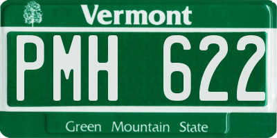 VT license plate PMH622
