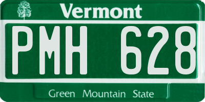 VT license plate PMH628