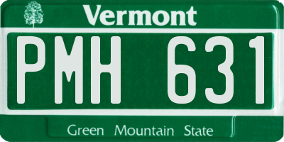 VT license plate PMH631