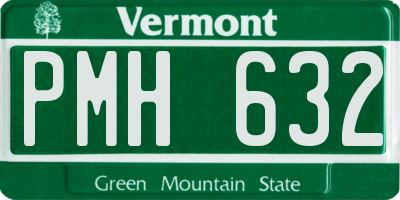 VT license plate PMH632