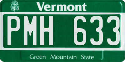 VT license plate PMH633