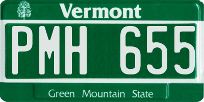 VT license plate PMH655