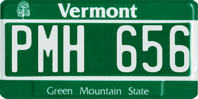VT license plate PMH656