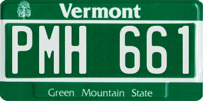 VT license plate PMH661