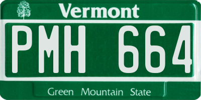 VT license plate PMH664