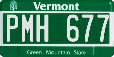 VT license plate PMH677