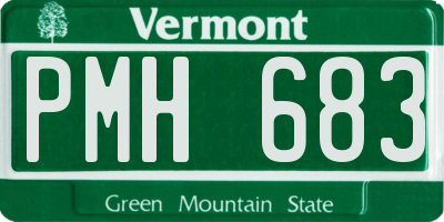 VT license plate PMH683