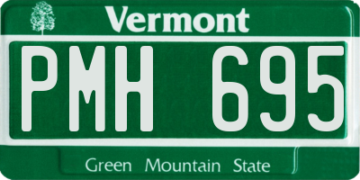 VT license plate PMH695