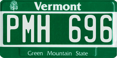 VT license plate PMH696