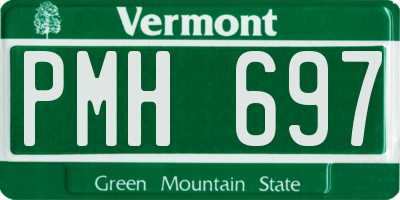 VT license plate PMH697