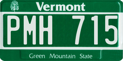 VT license plate PMH715