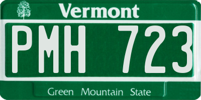 VT license plate PMH723