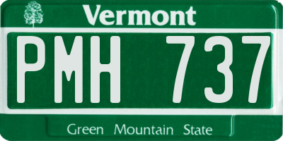 VT license plate PMH737