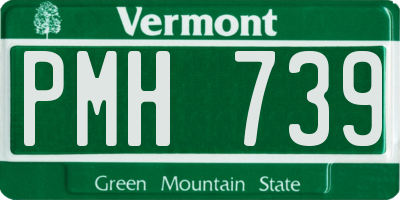 VT license plate PMH739