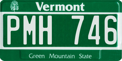 VT license plate PMH746