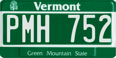VT license plate PMH752