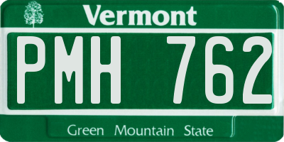 VT license plate PMH762
