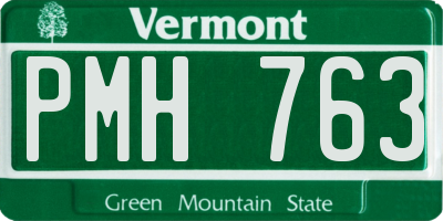 VT license plate PMH763