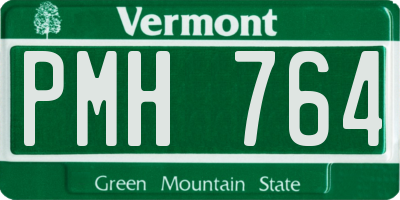 VT license plate PMH764