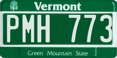 VT license plate PMH773